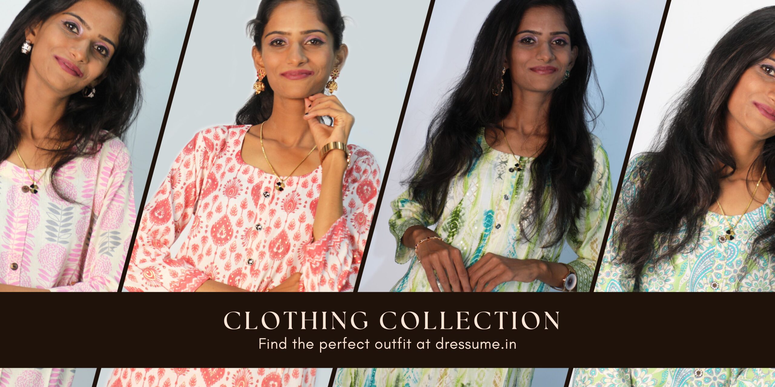 Beige Aesthetic Fashion Clothing Collection Medium Banner