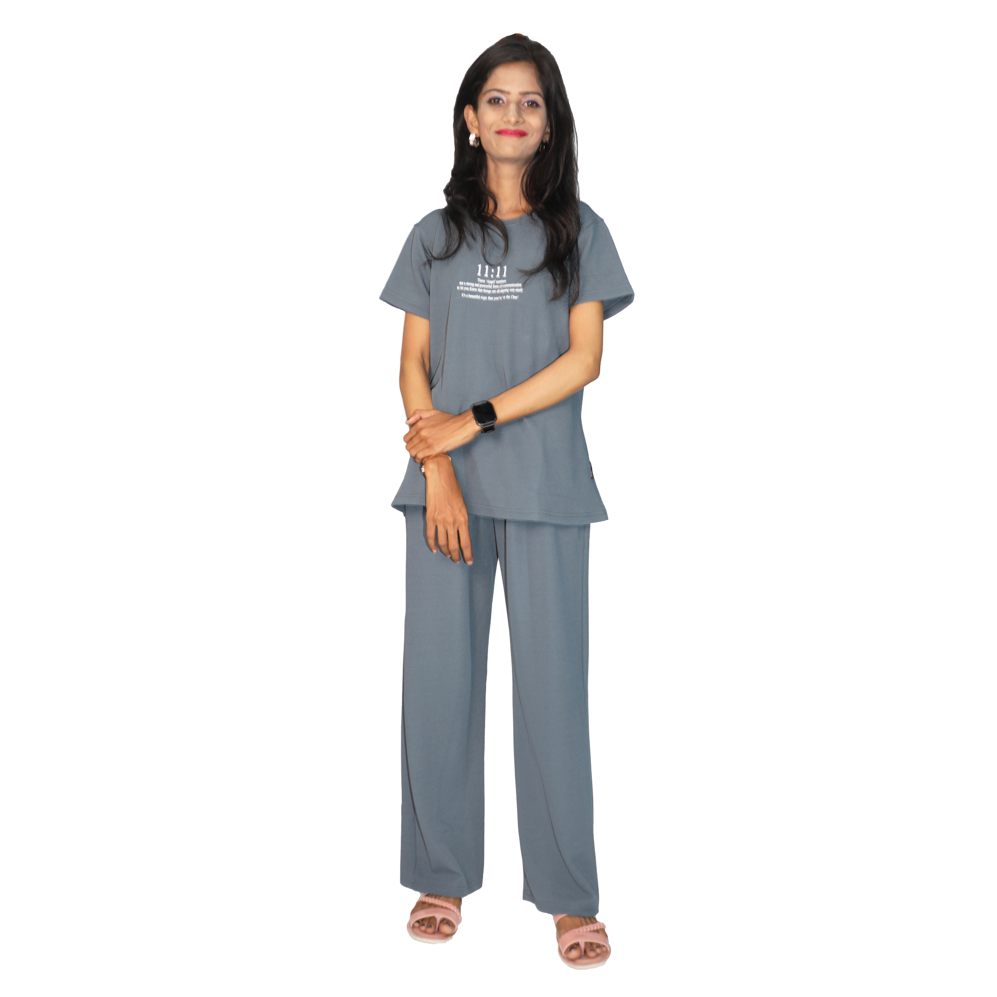WOMENS T-shirt Pant Co-ords Set - Image 7