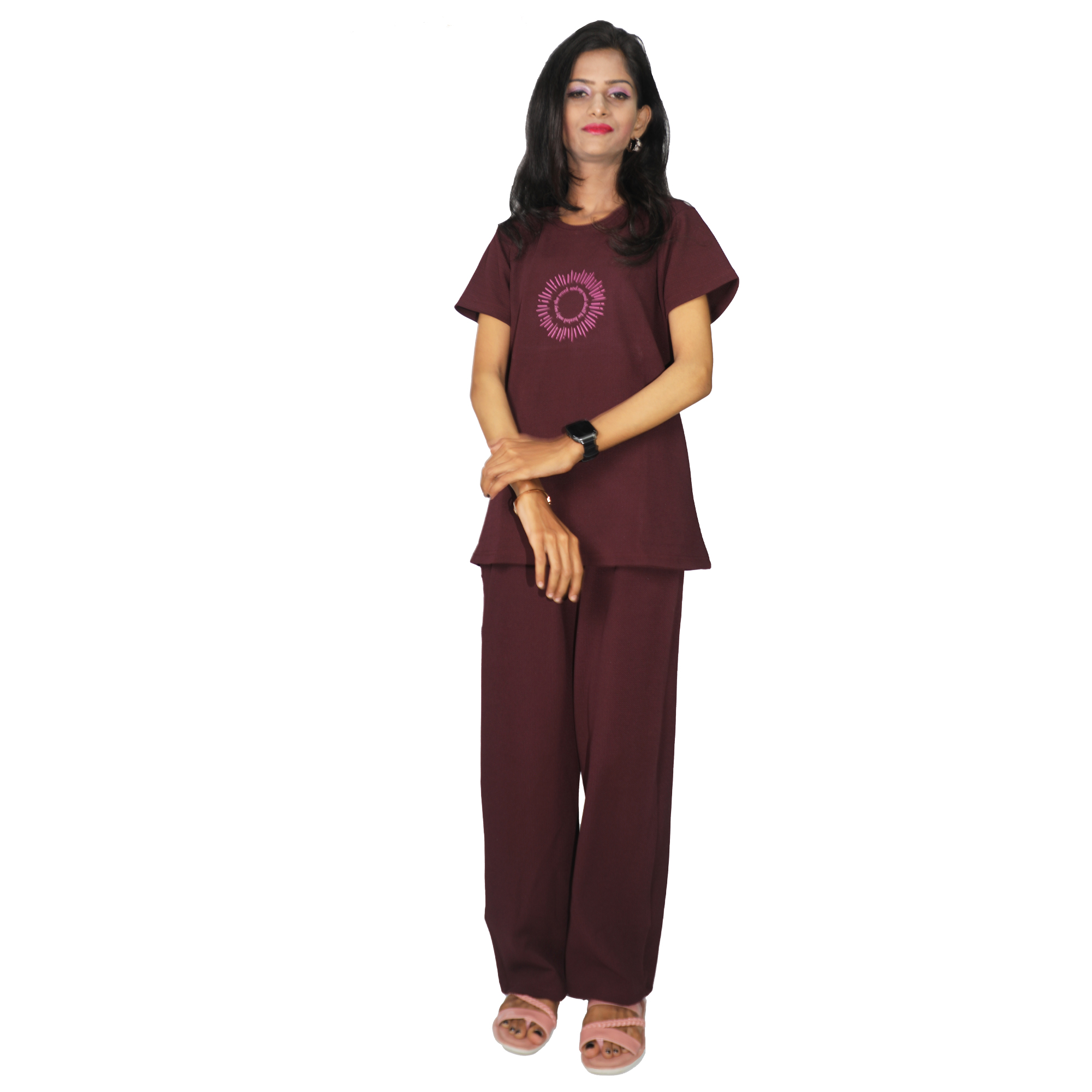 WOMENS T-shirt Pant Co-ords Set - Image 9