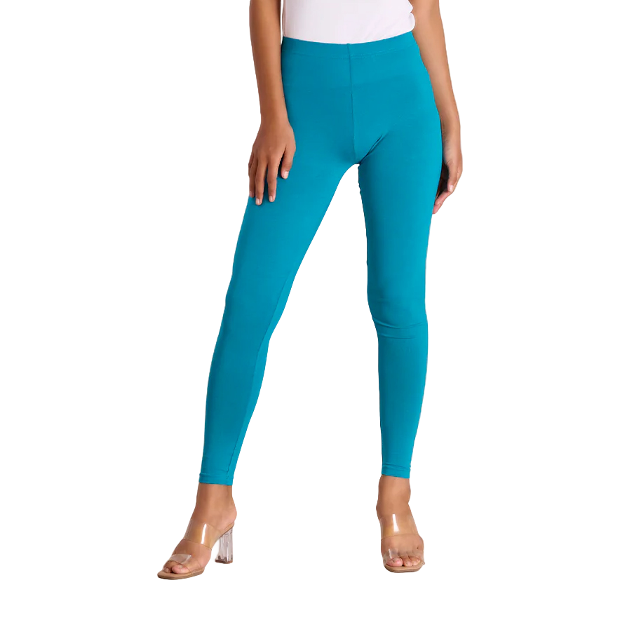 Ankle Fit Legging Ultra Soft Cotton 4 Way Stretchable Churidar Solid Regular and Plus 21 Colours