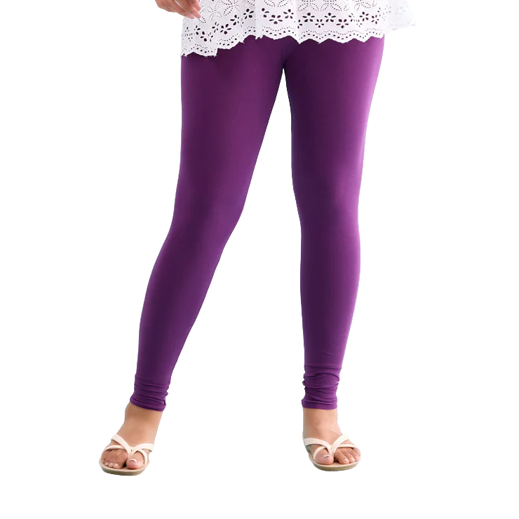 Ankle Fit Legging Ultra Soft Cotton 4 Way Stretchable Churidar Solid Regular and Plus 21 Colours
